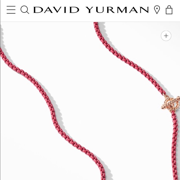David Yurman Jewelry David Yurman Belaire Chain Necklace In Coral